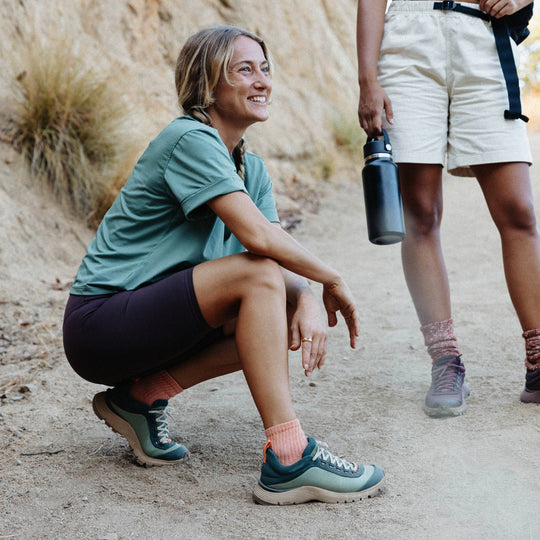 Danner Women's Trail Trainer 3" Outdoor Hike Shoe - Green - 65400 - lifestyle image - Overlook Boots
