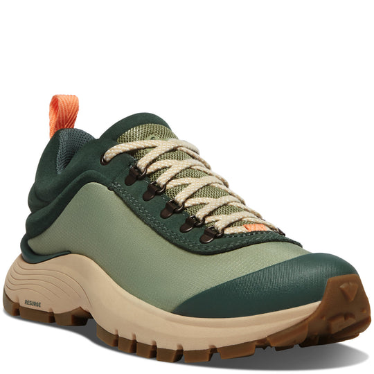 Danner Women's Trail Trainer 3" Outdoor Hike Shoe - Green - 65400 - quarter (3/4) view - Overlook Boots