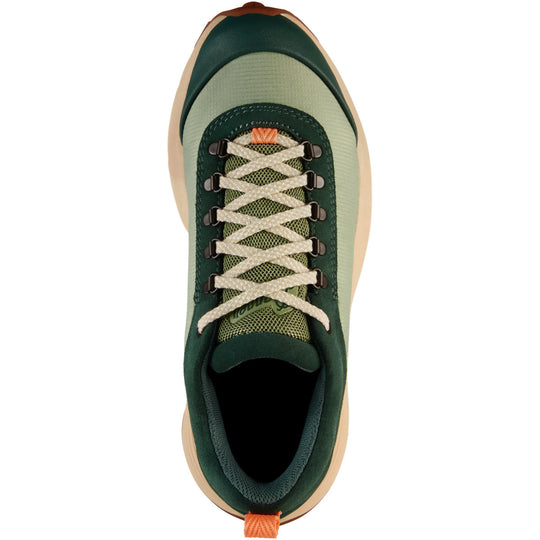 Danner Women's Trail Trainer 3" Outdoor Hike Shoe - Green - 65400 - top view - Overlook Boots