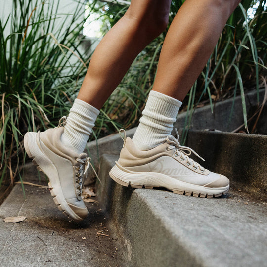 Danner Women's Trail Trainer 3" Outdoor Hike Shoe - Sand - 65402 - lifestyle image - Overlook Boots