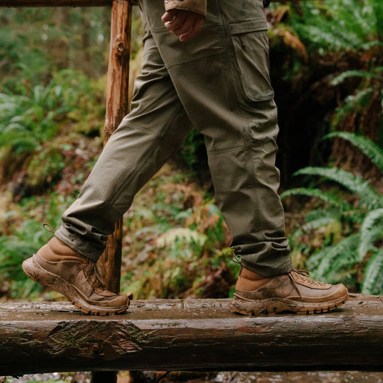 Danner Men's Trail Trainer 4" Waterproof Hike Boot - Coyote - 65456 - lifestyle image - Overlook Boots