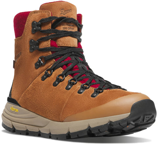 Danner Women's Arctic 600 7" Waterproof 200G Side Zip Hike Boot - Brown - 67350 - quarter (3/4) view - Overlook Boots