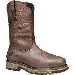 Timberland Pro Men's True Grit USA Comp Toe WP Wellington Work Boot - Brown - TB0A64CQEM4 - Overlook Boots