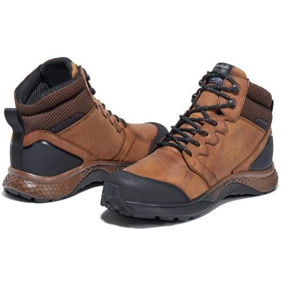 Timberland Pro Men's Reaxion Soft Toe WP Work Boot- Brown- TB1A27BG214  - Overlook Boots