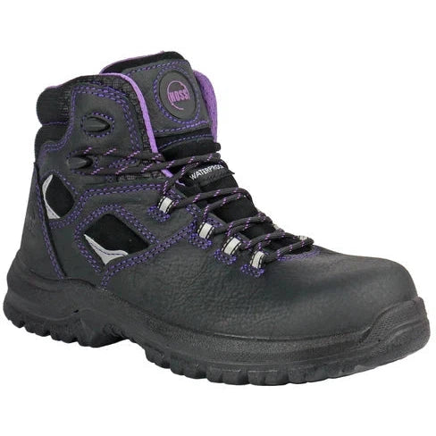 Hoss Women's Lacy 6" Composite Toe Waterproof Puncture Resistant Boot - Black 70120 5 / Narrow / Black - Overlook Boots