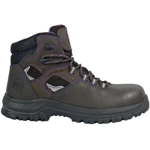 Hoss Women's Lacy 6" Composite Toe Waterproof Puncture Resistant Boot - Brown 70419  - Overlook Boots
