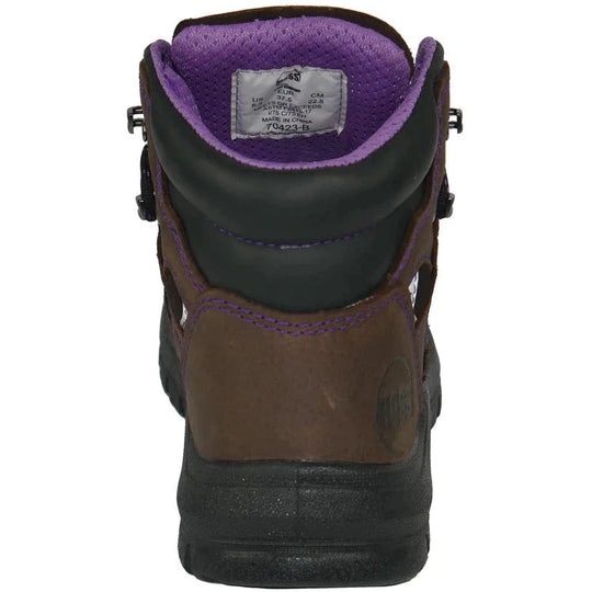 Hoss Women's Lily 6" Steel Toe Waterproof Slip Resistant Boot - Brown 70423  - Overlook Boots