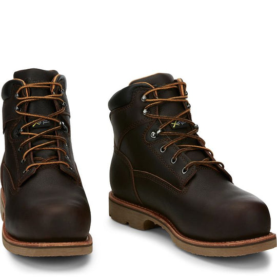 Chippewa Men's Serious+ 6" Composite Toe Waterproof Metguard Lace-Up Work Boot - 72301 - Overlook Boots