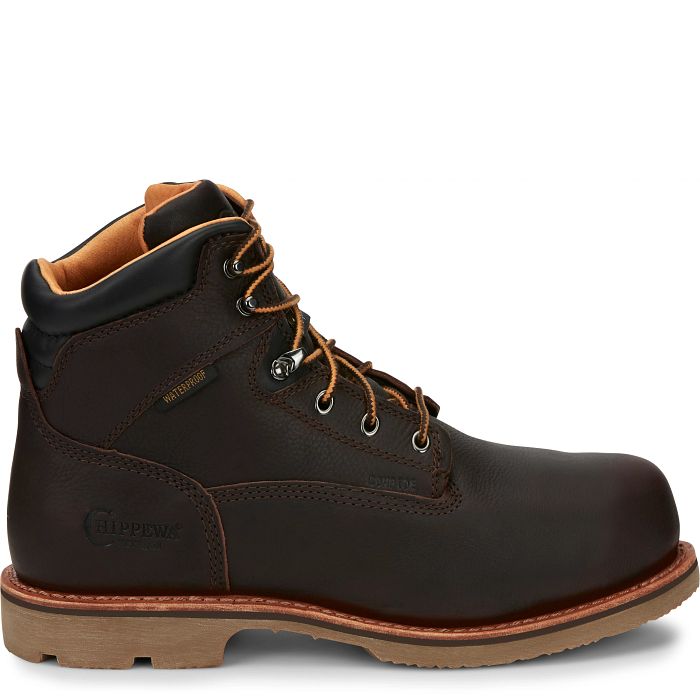 Chippewa Men's Serious+ 6" Composite Toe Waterproof Metguard Lace-Up Work Boot - 72301 - Overlook Boots