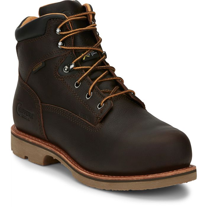 Chippewa Men's Bolville 6" Comp Toe WP Metguard Work Boot- Brown- 73201 8 / Medium / Brown - Overlook Boots