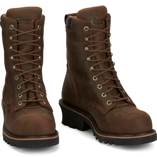 Chippewa Men's Valdor 8" Composite Toe Waterproof Logger Work Boot - Tan - 73236 - Overlook Boots