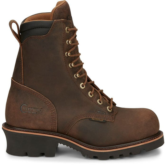 Chippewa Men's Valdor 8" Composite Toe Waterproof 400G Ins Logger Work Boot - 73238 - Overlook Boots