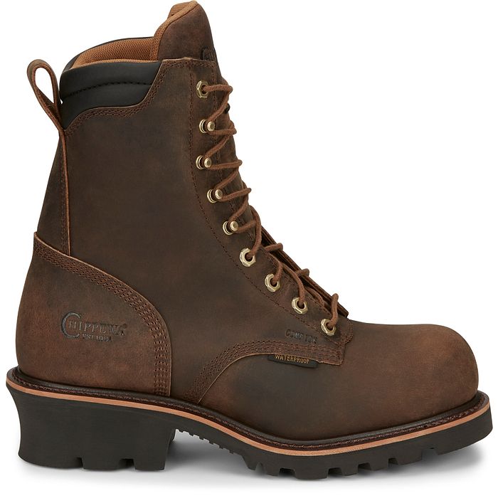Chippewa Men's Valdor 8" Comp Toe WP 400G Ins Logger Work Boot - 73238  - Overlook Boots