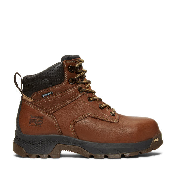 Timberland Pro Women's Titan EV 6" Comp Toe WP Work Boot - Brown - TB0A5P1A214  - Overlook Boots