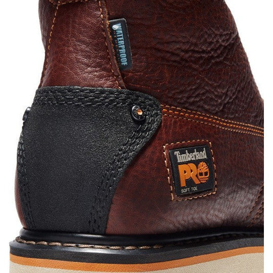 Timberland Pro Men's Gridworks 6" Soft Toe Waterproof Work Boot- Brown- TB1A1KRQ214 - Overlook Boots