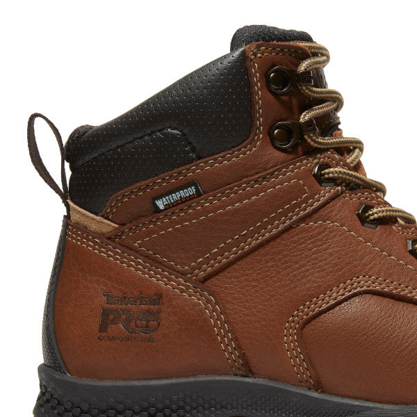 Timberland Pro Women's Titan EV 6" Comp Toe WP Work Boot - Brown - TB0A5P1A214  - Overlook Boots