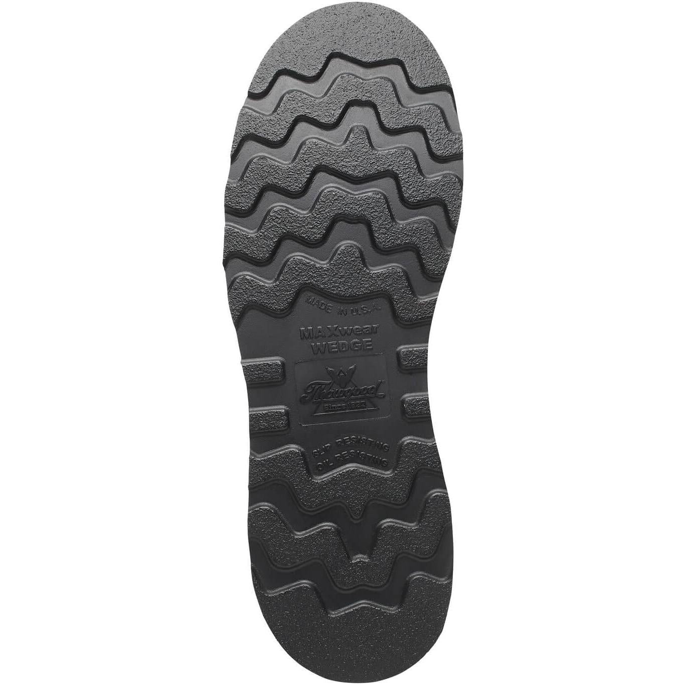 Thorogood Men's 1957 Series 6" Moc Toe WP BLK Wedge Work Boot - Brown - 804-3676 - Overlook Boots