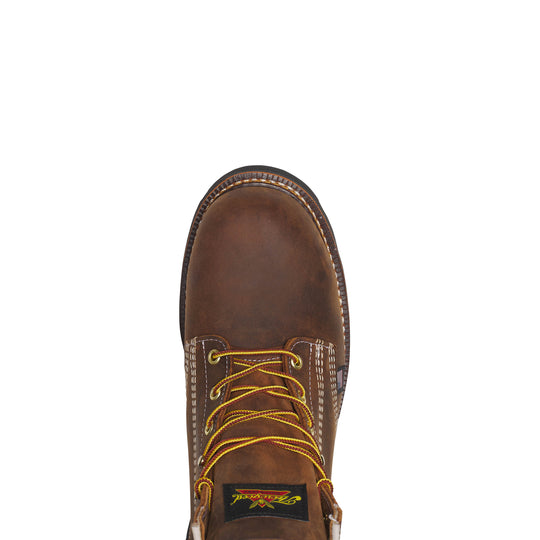 Thorogood Men's American Heritage 6" Steel Toe Slip Resistant Work Boot - Brown - 804-4111