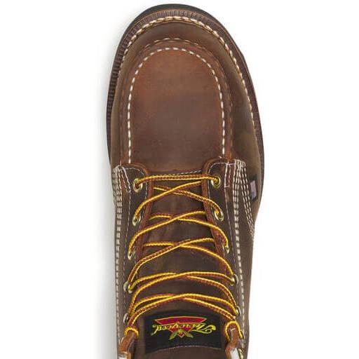 Thorogood Men's American Heritage 6" Steel Toe Wedge Work Boot - Brown - 804-4135 - Overlook Boots
