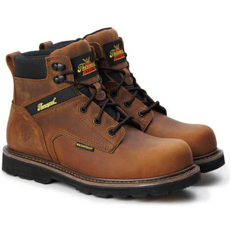 Thorogood Men's Job Site Series 6" Composite Toe Waterproof Work Boot - Brown - 804-4143 - Overlook Boots