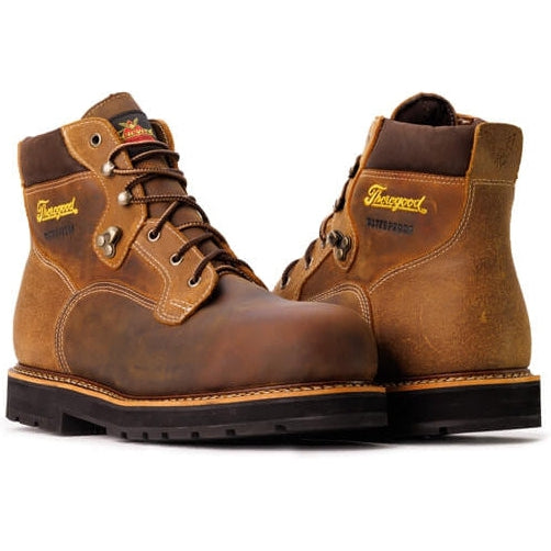 Thorogood Men's Iron River Series 6" ST Waterproof Work Boot -Brown- 804-4144  - Overlook Boots
