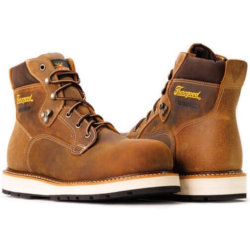 Thorogood Men's Iron River Series 6" CT Waterproof Work Boot -Brown- 804-4146  - Overlook Boots