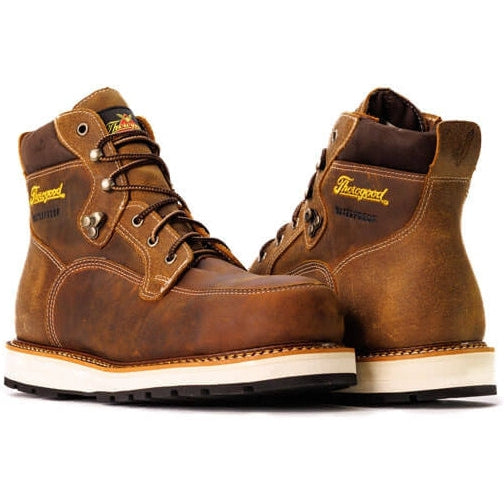 Thorogood Men's Iron River Series 6" Steel Toe Waterproof Work Boot -Brown- 804-4145 - Overlook Boots