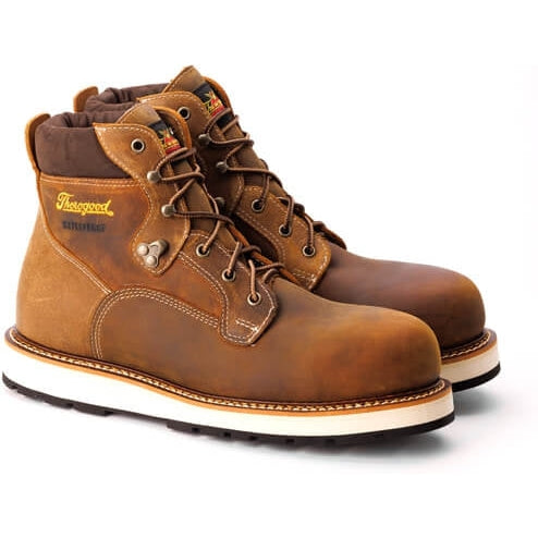 Thorogood Men's Iron River Series 6" CT Waterproof Work Boot -Brown- 804-4146 5 / Wide / Brown - Overlook Boots