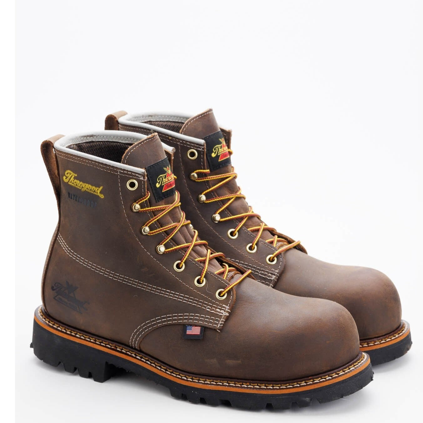Thorogood Men's American Legacy 6" Composite Toe Waterproof Work Boot -Brown - 804-4148 - Overlook Boots