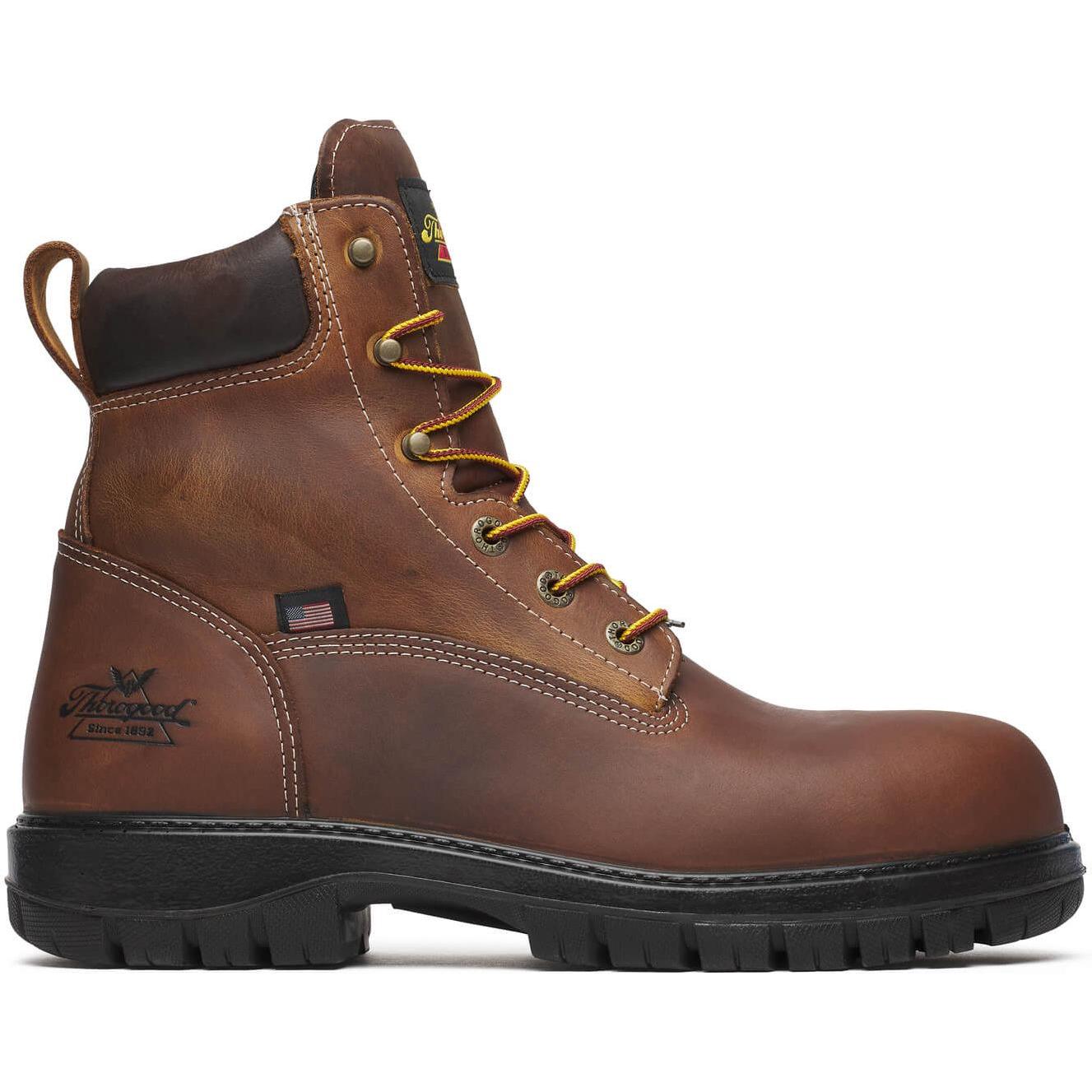 Thorogood Men's Genesis Series 6" Round Toe WP Work Boot- Bourbon- 804-4151 7 / Medium / Brown - Overlook Boots