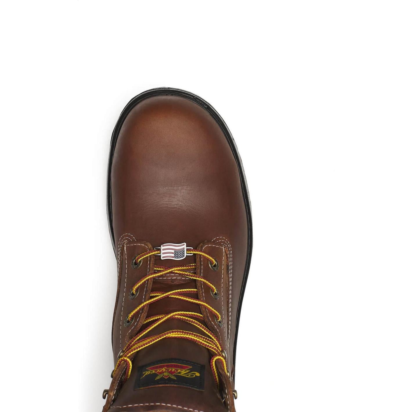 Thorogood Men's Genesis Series 6" Round Toe WP Work Boot- Bourbon- 804-4151 - Overlook Boots