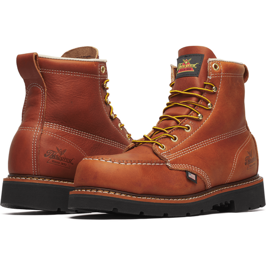 Thorogood Men's American Heritage 6" Moc Toe Work Boot- Brown- 804-4189 - Overlook Boots