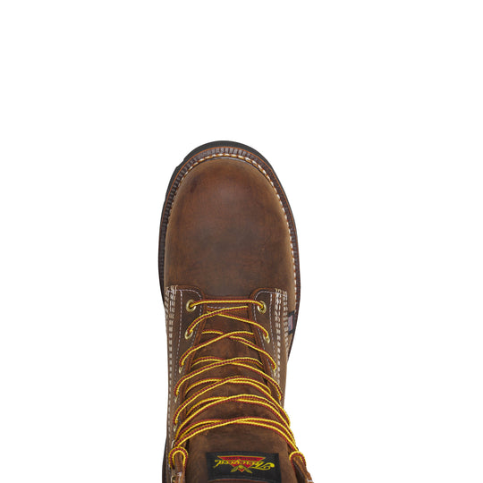 Thorogood Men's American Heritage 8" Steel Toe Slip Resistant Work Boot - Brown - 804-4211