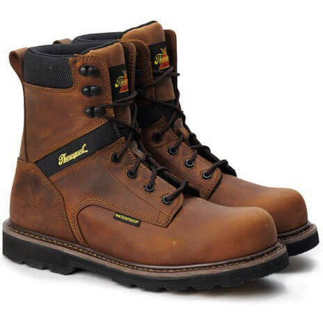Thorogood Men's Job Site Series 8" Composite Toe Waterproof Work Boot - Brown - 804-4243 - Overlook Boots