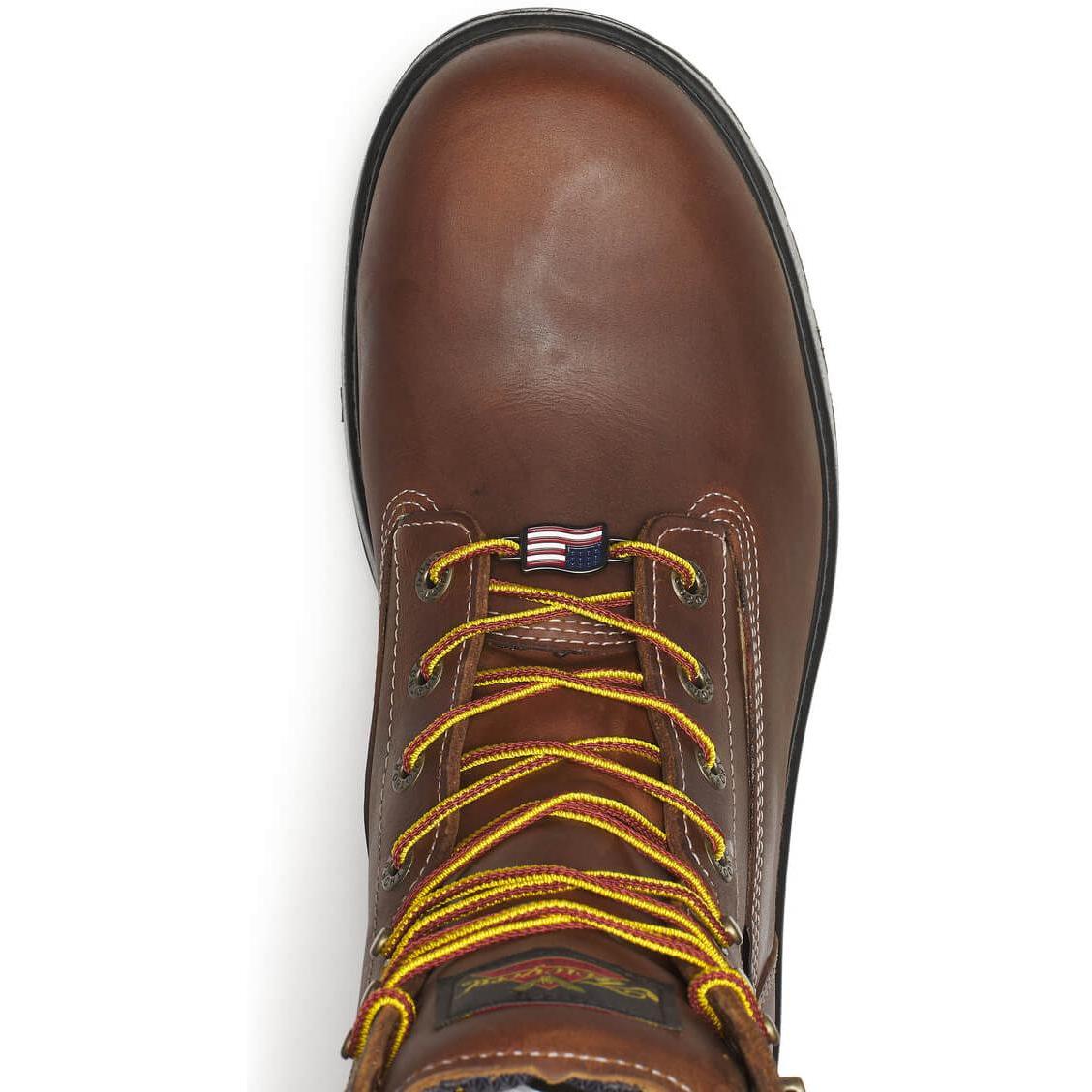 Thorogood Men's Genesis Series 8" Round Toe WP Work Boot- Bourbon- 804-4251 - Overlook Boots