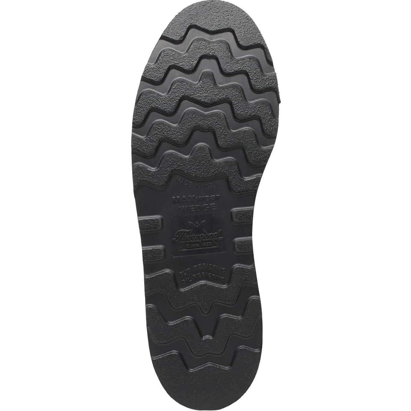 Thorogood Men's American Heritage 8" Steel Moc Toe BLK Wedge Work Boot - Tobacco - 804-4288 - Overlook Boots