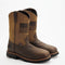 Thorogood Men's Western 11" Safety Toe Waterproof Slip Resistant Work Boot -Tan- 804-4338 7.0 / Wide / Brown - Overlook Boots