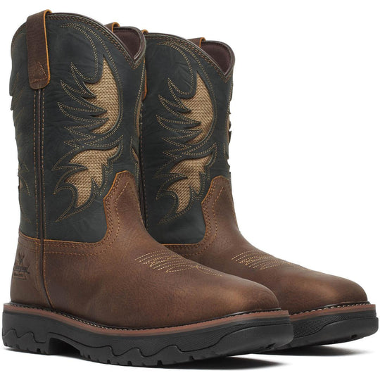 Thorogood Men's Buffalo Ridge 11" Comp Toe Western Work Boot- Brown- 804-4339 - Overlook Boots