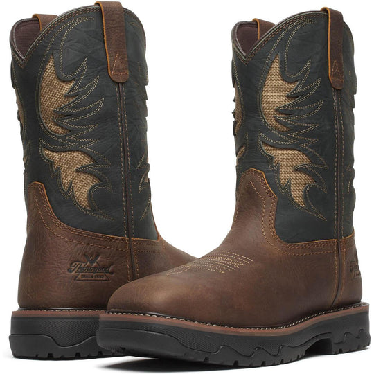 Thorogood Men's Buffalo Ridge 11" Comp Toe Western Work Boot- Brown- 804-4339 - Overlook Boots