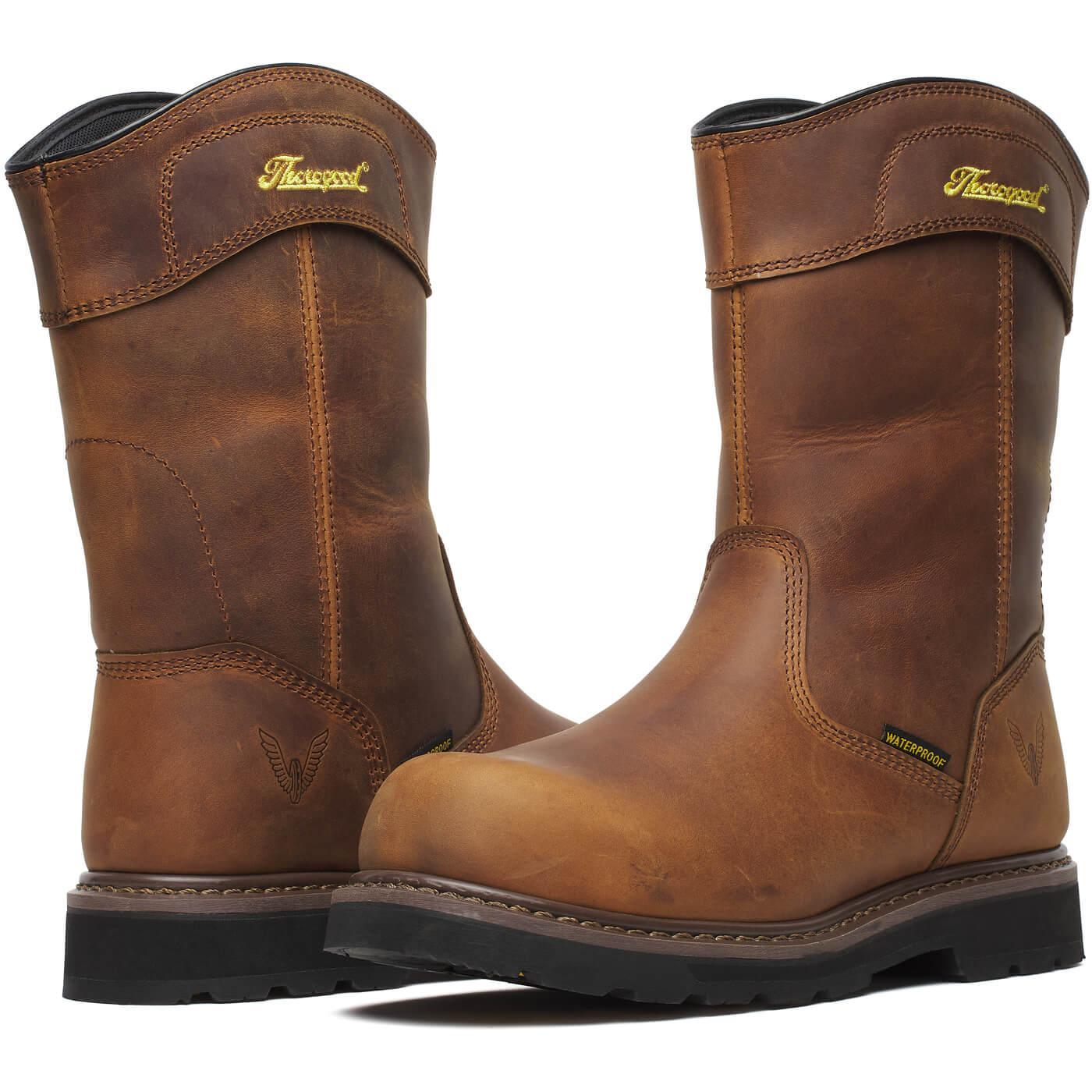 Thorogood Men's Wellington V-Series 11" Semi-oblique Waterproof Work Boot- 804-4343 - Overlook Boots