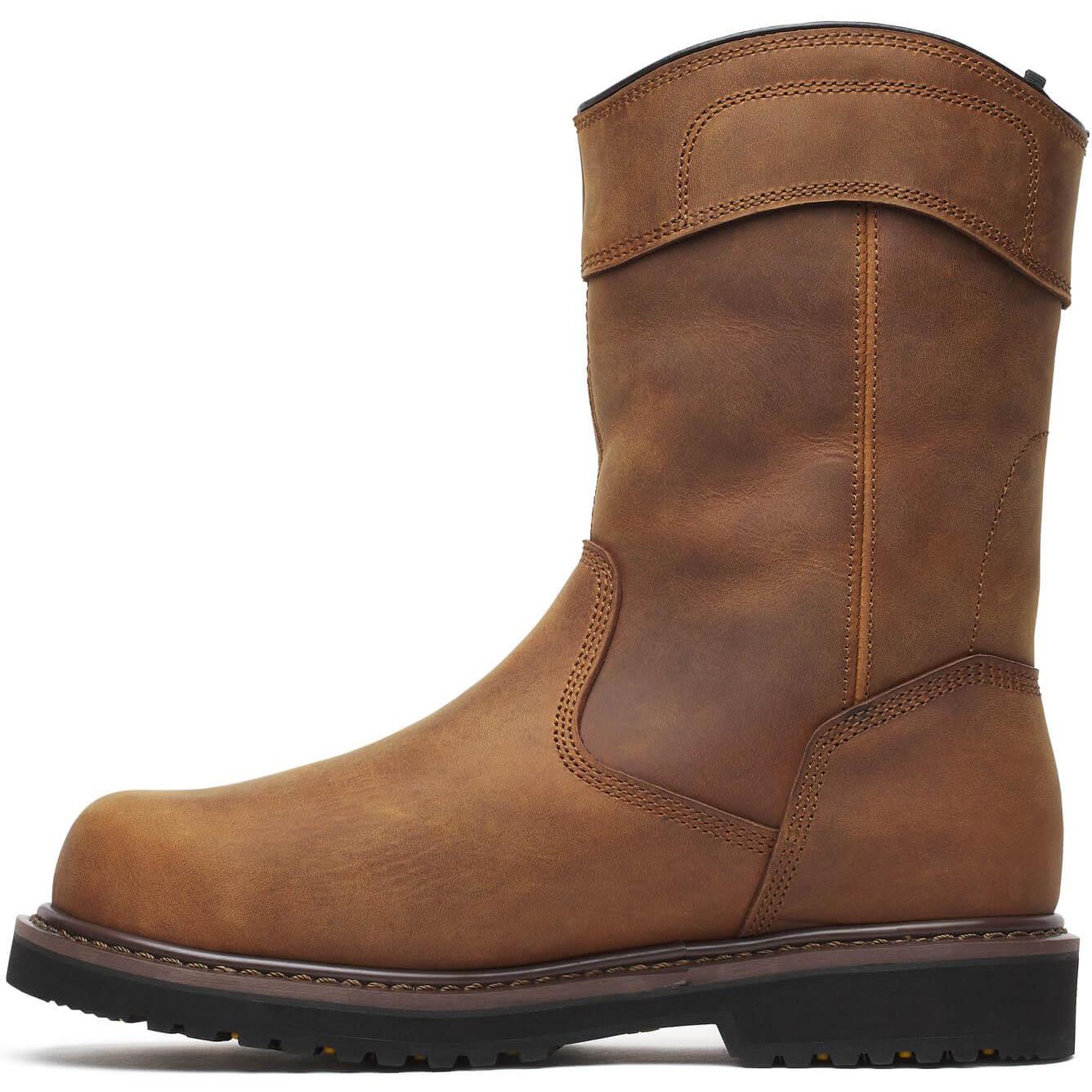 Thorogood Men's Jobsite Series 11" Moc Toe WP Blk Work Boot- Crazy- 804-4350 - Overlook Boots