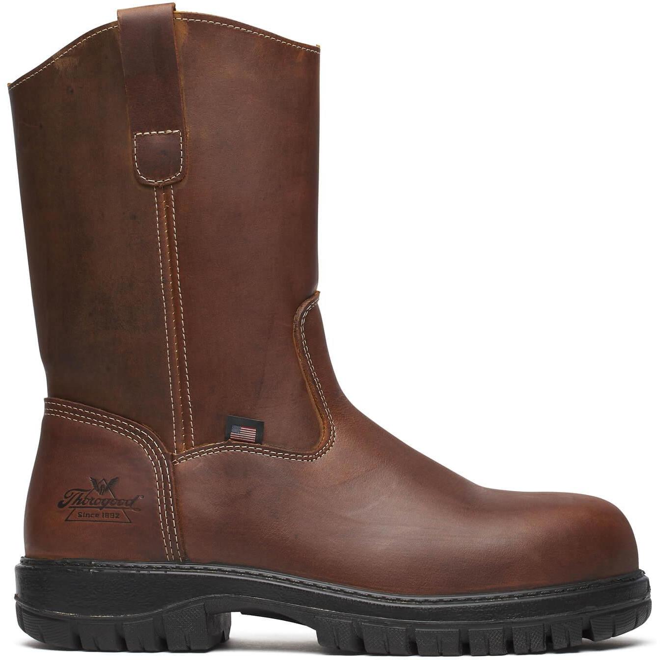 Thorogood Men's Genesis Series 11" Round Toe WP Work Boot- Bourbon- 804-4351 7 / Medium / Brown - Overlook Boots