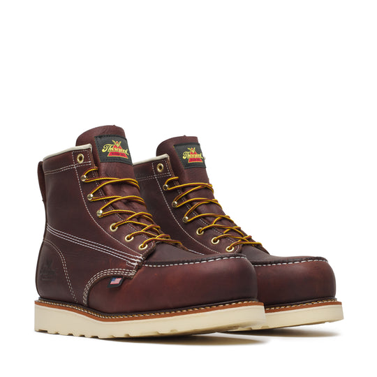 Thorogood Men's American Legacy 6" Nano Toe Slip Resistant Work Boot - Brown - 804-6120