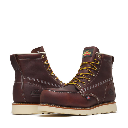 Thorogood Men's American Legacy 6" Nano Toe Slip Resistant Work Boot - Brown - 804-6120