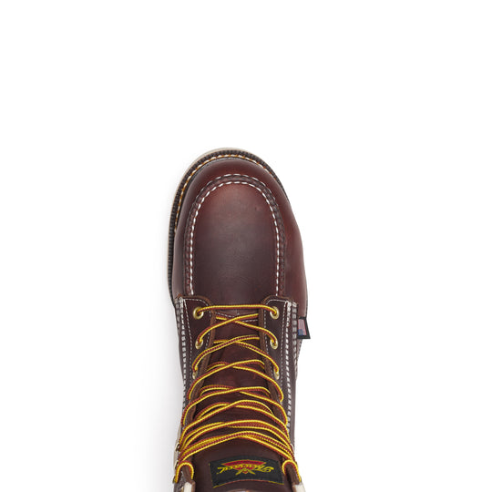 Thorogood Men's American Legacy 8" Nano Moc Toe Slip Resistant Work Boot - Brown - 804-6210