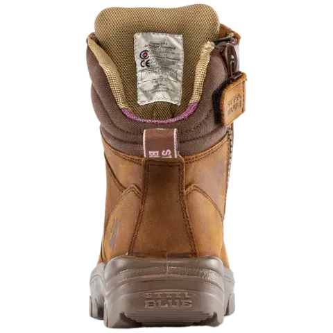 Steel Blue Women's Southern Cross Steel Toe WP Work Boot- Brown- 812859 - Overlook Boots