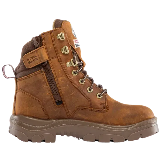Steel Blue Women's Southern Cross Steel Toe WP Work Boot- Brown- 812859 - Overlook Boots