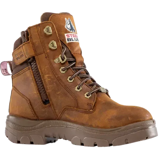 Steel Blue Women's Southern Cross Steel Toe WP Work Boot- Brown- 812859 - Overlook Boots