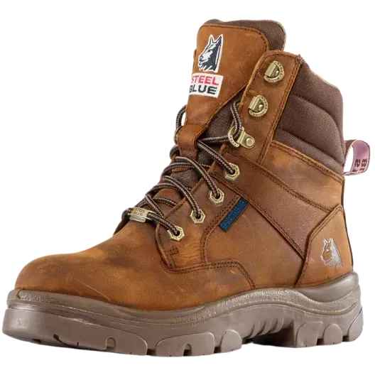 Steel Blue Women's Southern Cross Steel Toe WP Work Boot- Brown- 812859 - Overlook Boots
