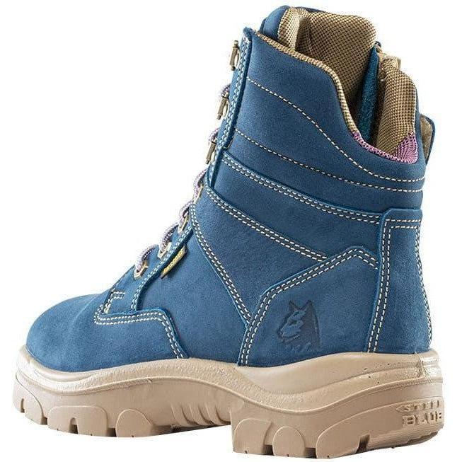 Steel Blue Women's Cross 6" Steel Toe Waterproof Side Zipper Work Boot -Blue- 812861 - Overlook Boots